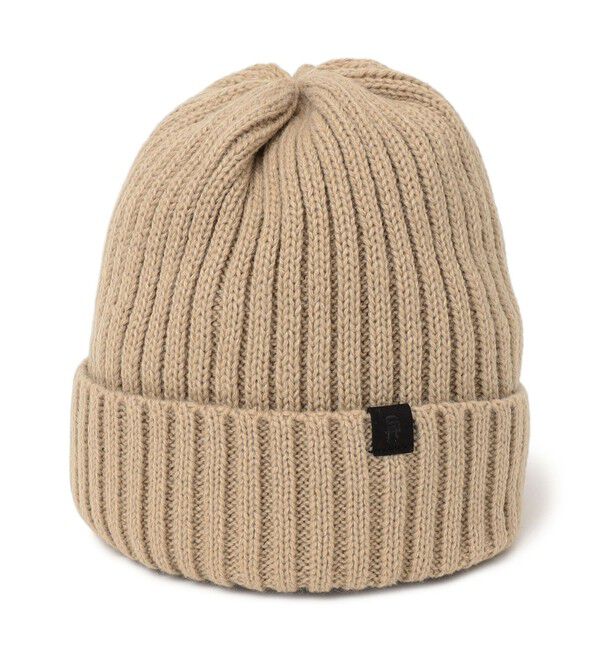 SHIPS any「SHIPS any: リブ ボア ワンポイント ピスネーム ワッチキャップ (ユニセックス)」|ニット帽|