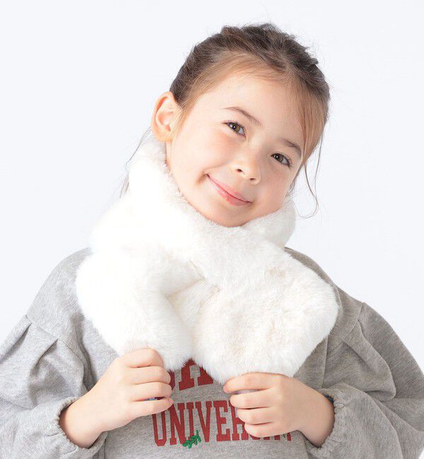 SHIPS KIDS「SHIPS KIDS:フェイクファー マフラー」|マフラー|