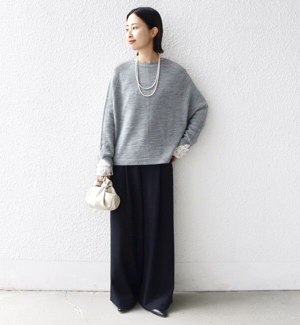SHIPS for women「【WEB限定】〈手洗い可能〉ホールガーメント ドルマン ニット」|ニット・セーター|
