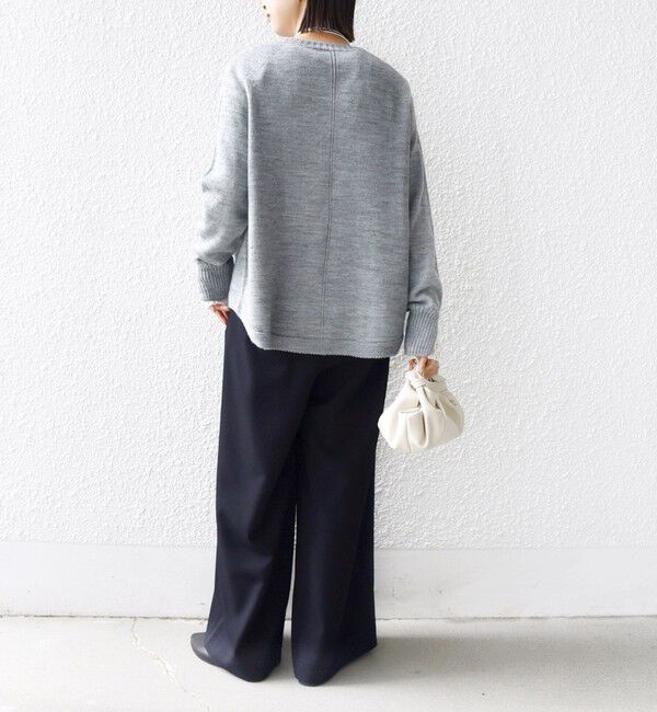 SHIPS for women「【WEB限定】〈手洗い可能〉ホールガーメント ドルマン ニット」|ニット・セーター|