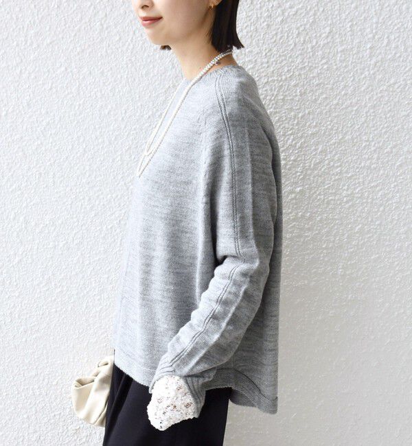 SHIPS for women「【WEB限定】〈手洗い可能〉ホールガーメント ドルマン ニット」|ニット・セーター|
