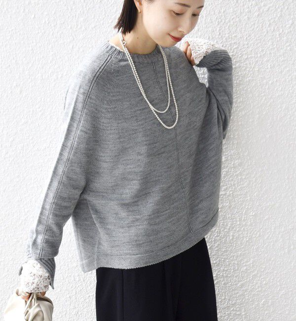 SHIPS for women「【WEB限定】〈手洗い可能〉ホールガーメント ドルマン ニット」|ニット・セーター|