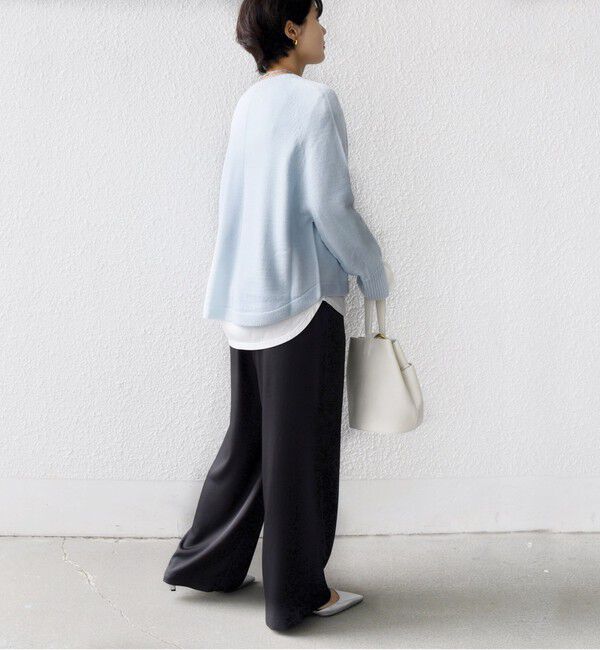SHIPS for women「【WEB限定】〈手洗い可能〉ホールガーメント ドルマン ニット」|ニット・セーター|