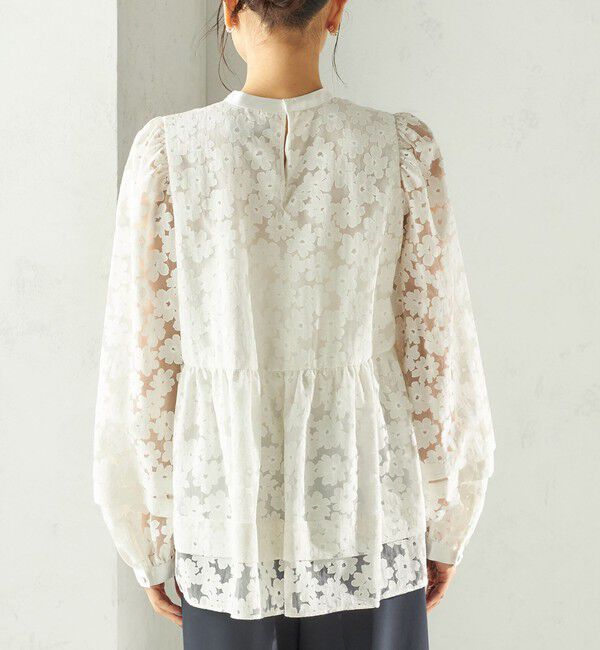 SHIPS for women「〈手洗い可能〉IPEKER オパール 加工 ブラウス（セレモニー対応可）」|シャツ・ブラウス|