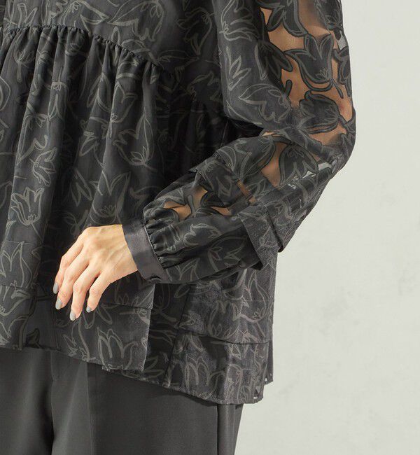 SHIPS for women「〈手洗い可能〉IPEKER オパール 加工 ブラウス（セレモニー対応可）」|シャツ・ブラウス|