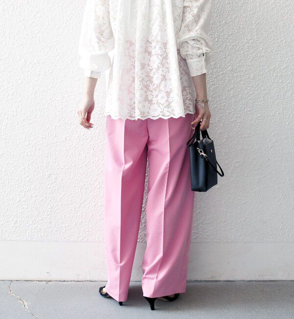 SHIPS any「SHIPS any:〈手洗い可能〉2タック ワイド パンツ」|スラックス|