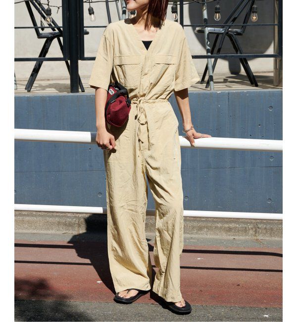 OUTDOOR PRODUCTS Usual Things「ダブルポケットVネックオールインワン」|オールインワン|