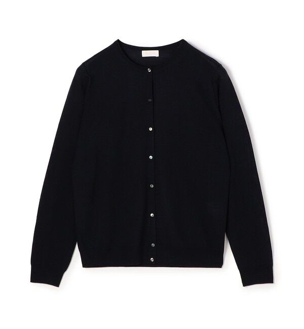 Ballsey「スーパーエクストラファインウール クルーネックカーディガン」|カーディガン|69 ネイビー