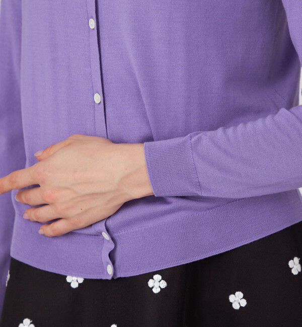 Ballsey「スーパーエクストラファインウール クルーネックカーディガン」|カーディガン|