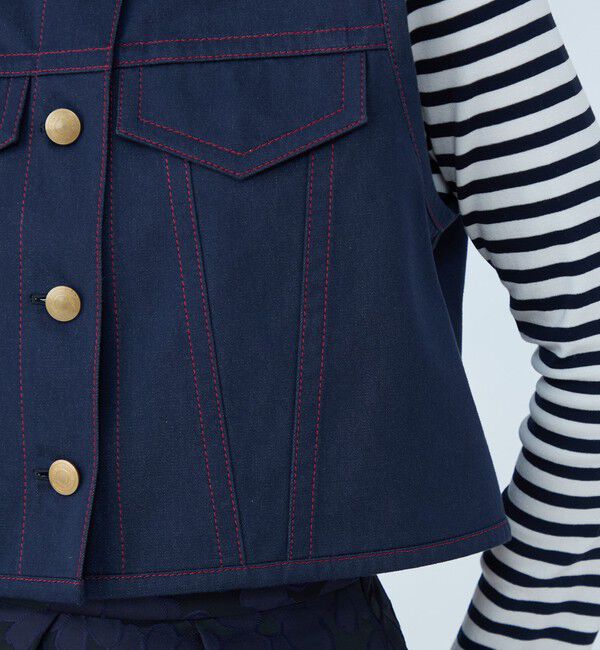 TOMORROWLAND collection「ソワデニム ショートジレ」|ベスト・ジレ|