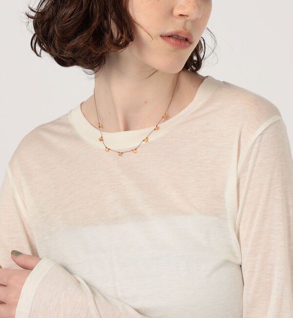 TOMORROWLAND GOODS「SEE REAL FLOWERS CITRINE PETAL ネックレス」|ネックレス|