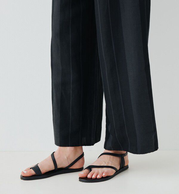 GALERIE VIE「リネンキュプラシルクコンパクト ワイドイージーパンツ」|その他|