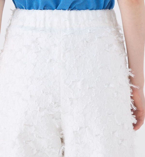 MACPHEE「フラワーカットジャカード セミワイドパンツ」|その他|