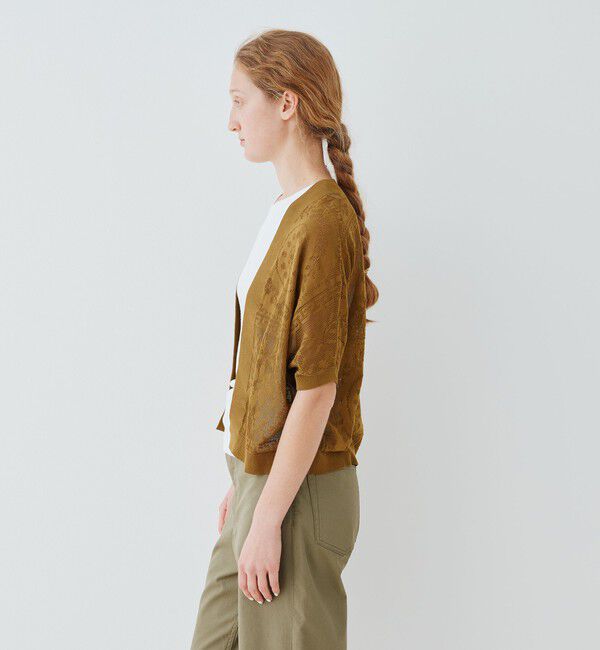 GALERIE VIE「 メッシュワーク Vネックカーディガン」|カーディガン|