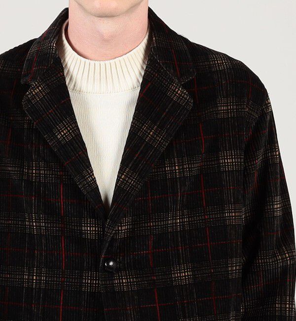 TOMORROWLAND MENS「【別注】Salbatore Piccolo コットンコーデュロイプリント シングルブレステッド 2Bジャケット」|テーラードジャケット|