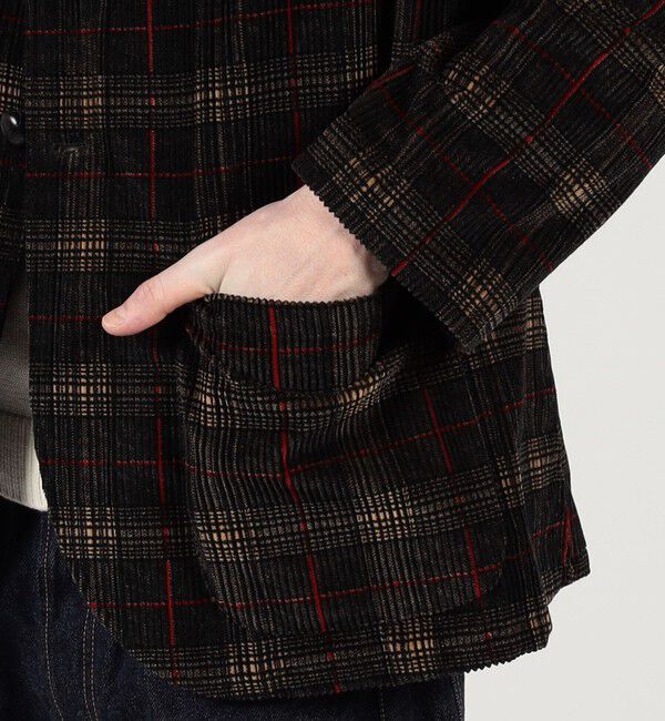 TOMORROWLAND MENS「【別注】Salbatore Piccolo コットンコーデュロイプリント シングルブレステッド 2Bジャケット」|テーラードジャケット|