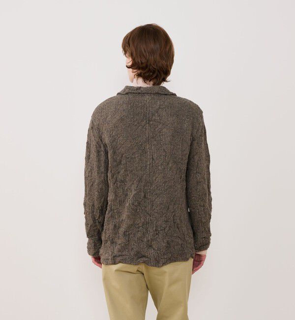 GALERIE VIE「リンクルニット ボタンレスジャケット」|テーラードジャケット|