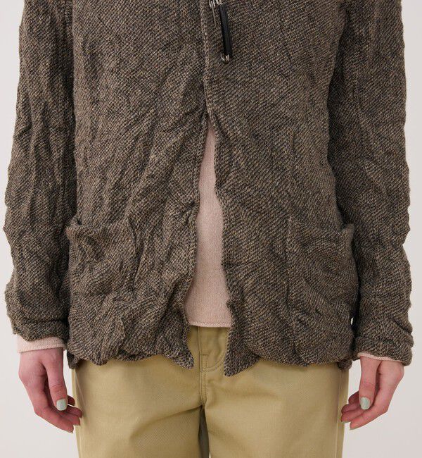 GALERIE VIE「リンクルニット ボタンレスジャケット」|テーラードジャケット|