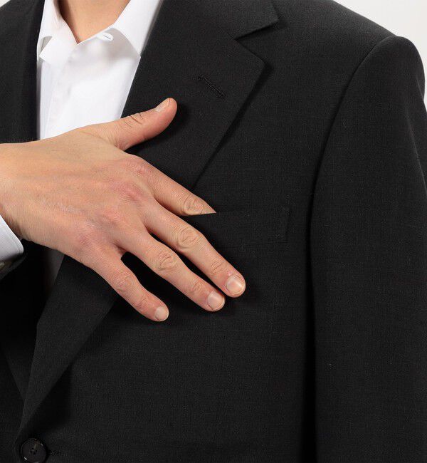 TOMORROWLAND MENS「ウールシルクリネン シングルブレステッド2Bジャケット ROGNA」|テーラードジャケット|