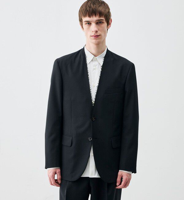 Edition「ウールドスキン 2Bノーカラージャケット」|ノーカラージャケット|