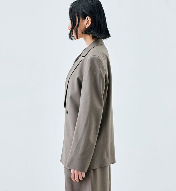 Edition「【WEB先行予約】Super120'sウォッシャブルウール ダブルブレストジャケット」|テーラードジャケット|