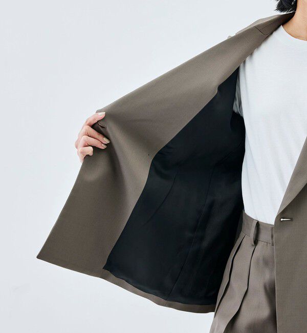 Edition「【WEB先行予約】Super120'sウォッシャブルウール ダブルブレストジャケット」|テーラードジャケット|