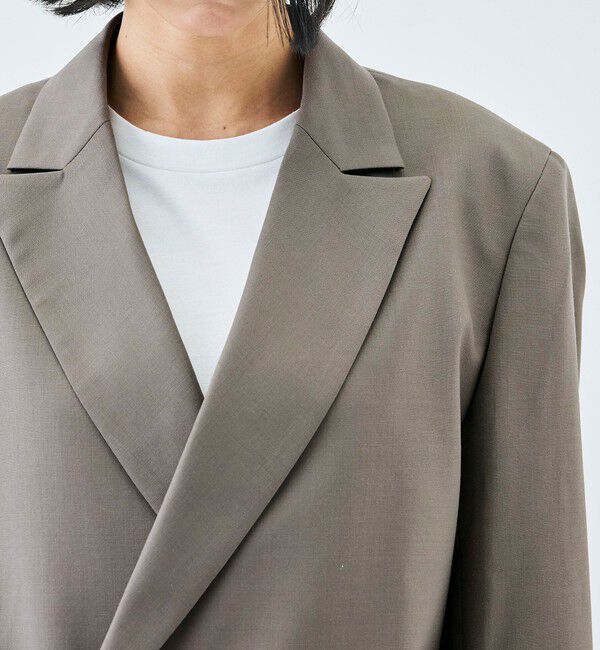 Edition「【WEB先行予約】Super120'sウォッシャブルウール ダブルブレストジャケット」|テーラードジャケット|