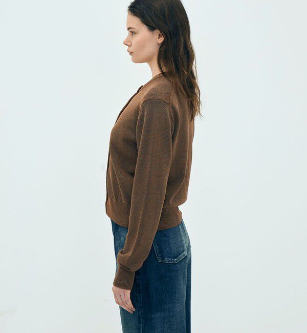 Edition「edition pourell コットンナイロン シャンブレーニットカーディガン」|カーディガン|