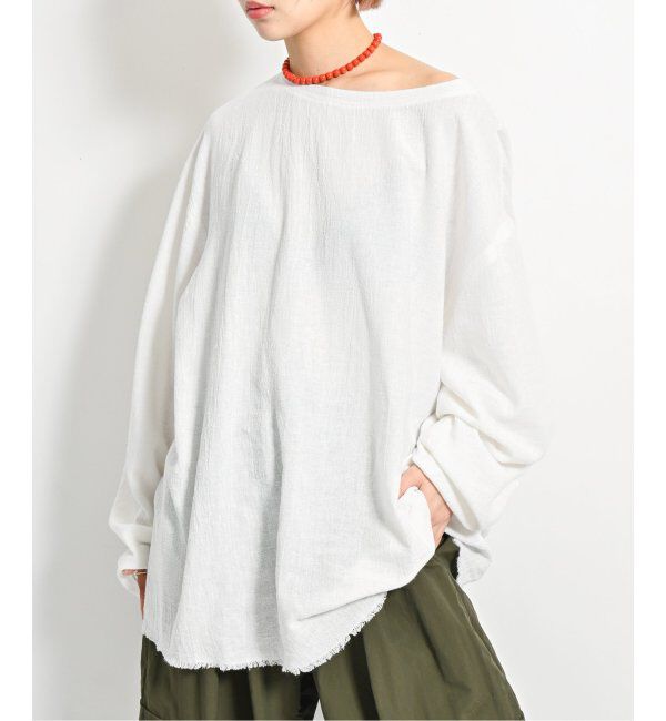  「《追加》ASA/C BIO WASH PULLOVER 3：ブラウス」|シャツ・ブラウス|ホワイト