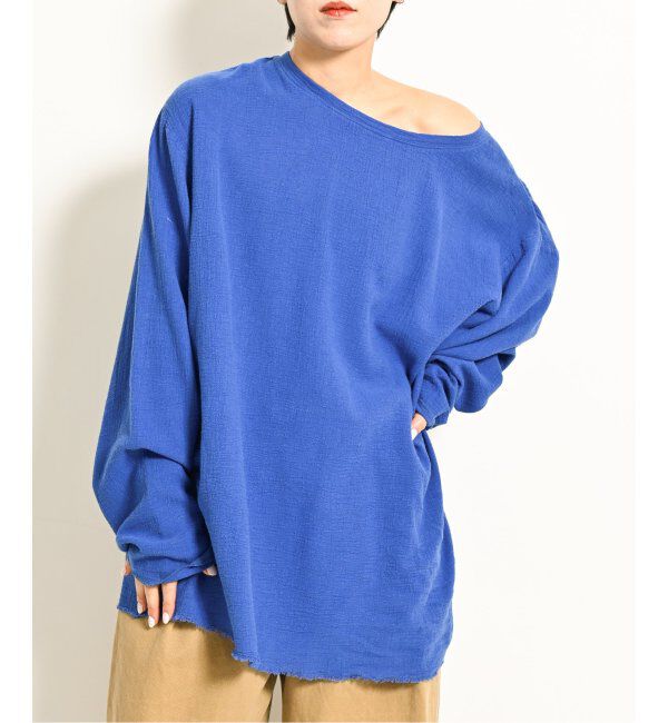  「《追加》ASA/C BIO WASH PULLOVER 3：ブラウス」|シャツ・ブラウス|ブルー