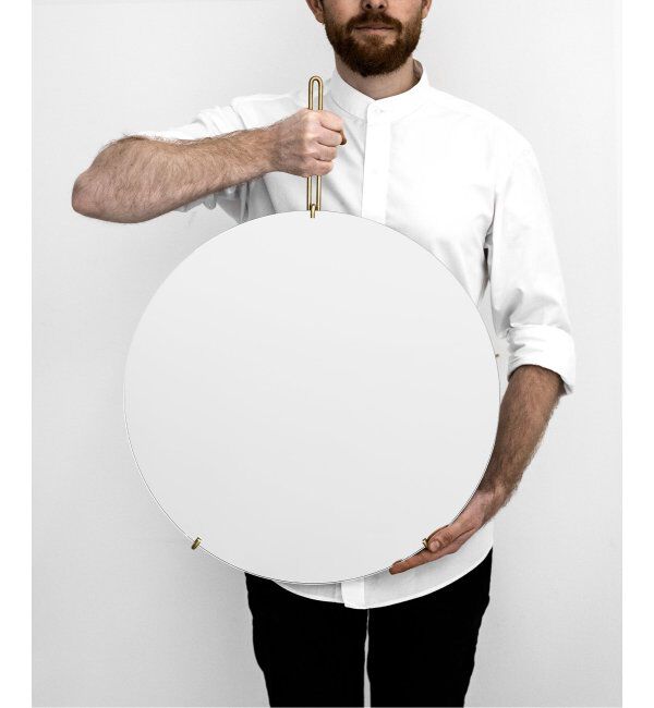 journal standard Furniture「【MOEBE/ムーベ】WALL MIRROR 50cm 真鍮 ウォールミラー」|ステーショナリー|