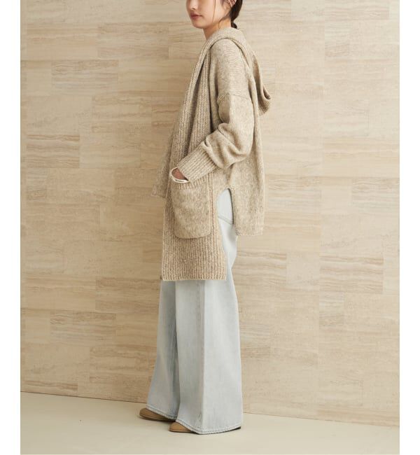 Plage「3G ミックスフードマフラー」|ストール|