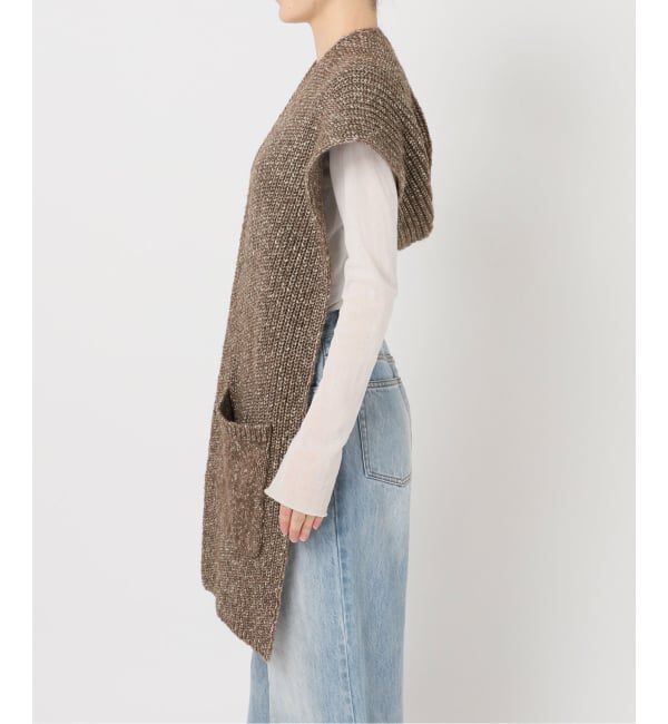 Plage「3G ミックスフードマフラー」|ストール|