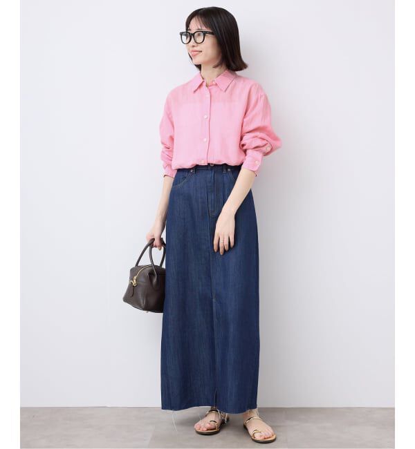 SLOBE IENA「《追加》リネンコットンレギュラーシャツ」|シャツ・ブラウス|