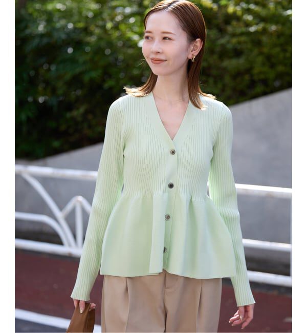 Vネックペプラムカーディガン（SLOBE IENA）｜ルミネのファッション