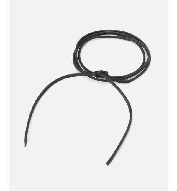 VERMEIL par iena「GIANI BELTS ジャンニ ベルト LambSkin Belts CINTURA FILO」|ベルト|ブラック