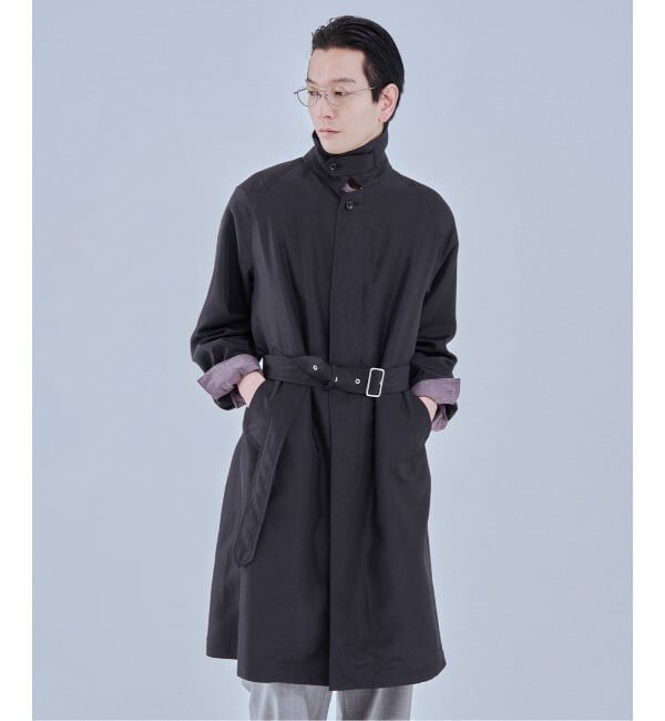 EDIFICE「ライトウェイト タフタ コート」|ステンカラーコート|