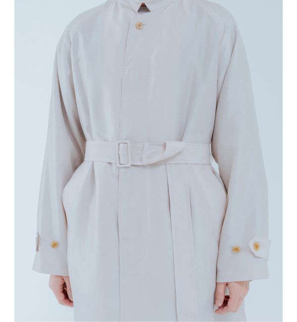 EDIFICE「ライトウェイト タフタ コート」|ステンカラーコート|