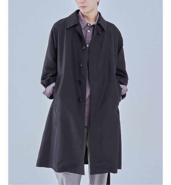 EDIFICE「ライトウェイト タフタ コート」|ステンカラーコート|