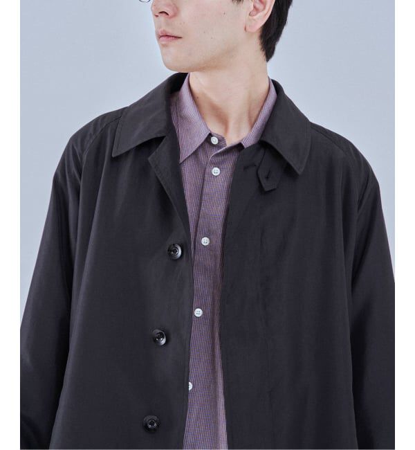 EDIFICE「ライトウェイト タフタ コート」|ステンカラーコート|
