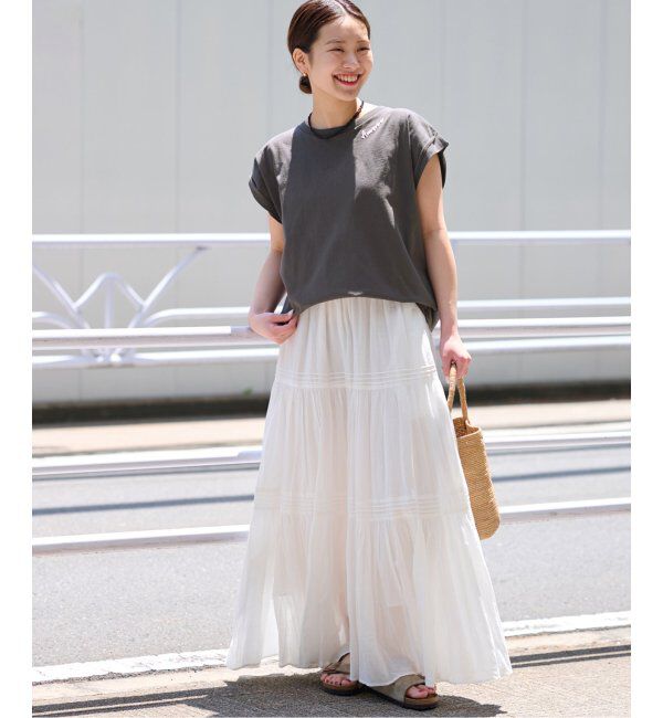 JOURNAL STANDARD relume「《追加》刺繍ロゴフレンチTEE」|Tシャツ・カットソー|