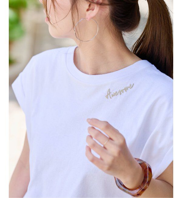 JOURNAL STANDARD relume「《追加》刺繍ロゴフレンチTEE」|Tシャツ・カットソー|