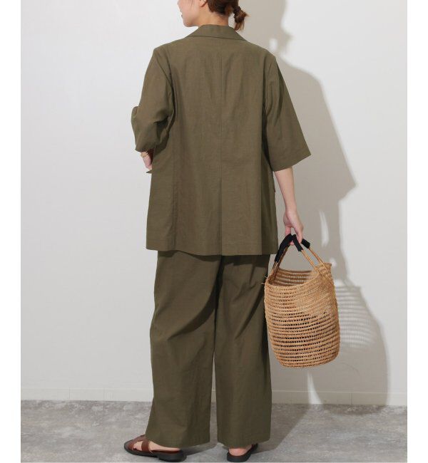 JOURNAL STANDARD relume「《追加》リネンコットンハーフスリーブジャケット」|テーラードジャケット|
