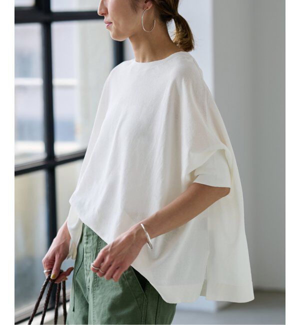 FRAMeWORK「ペーパーミックスポンチョニット」|ニット・セーター|