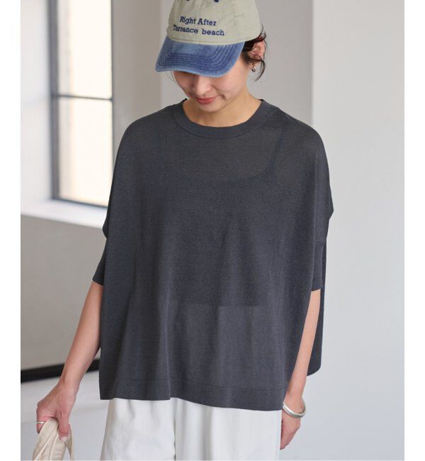 FRAMeWORK「ペーパーミックスポンチョニット」|ニット・セーター|