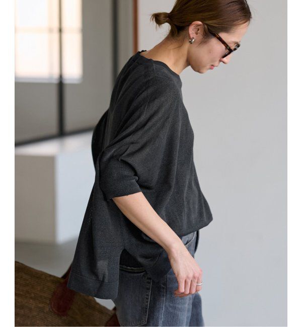 FRAMeWORK「ペーパーミックスポンチョニット」|ニット・セーター|