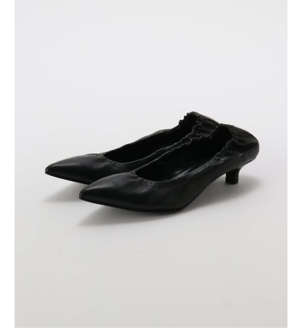 Spick and Span「CORSO ROMA 9 / コルソローマノーヴェ ギャザーパンプス」|パンプス|ブラック