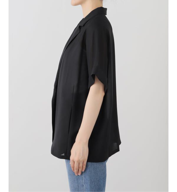  「【洗える】シアーハーフスリーブジャケット」|テーラードジャケット|