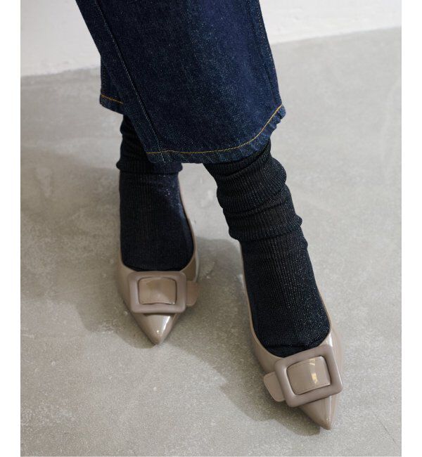  「TEMPERATE/テンパレイト BUCKLE NINA」|パンプス|グレーA