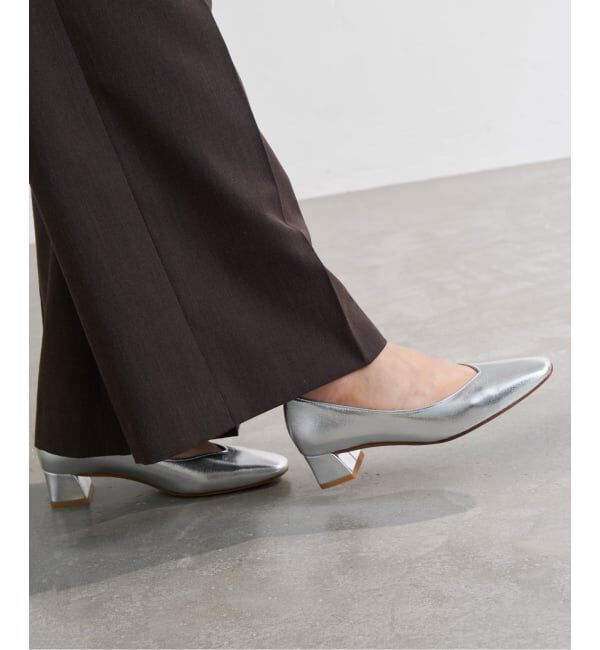  「《追加》4cmスクエアVカットパンプス」|パンプス|